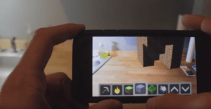 Прототип видео Minecraft в AR вместе с ARKit