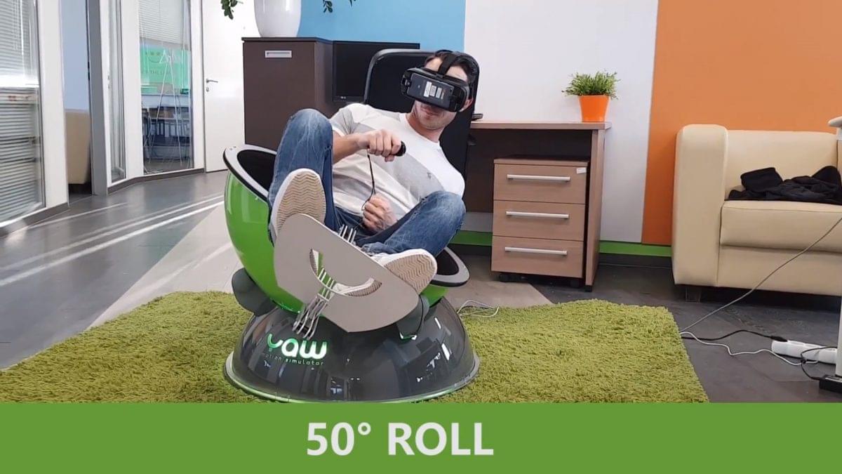 Портативный симулятор движения Yaw VR запустил кампанию на Kickstarter