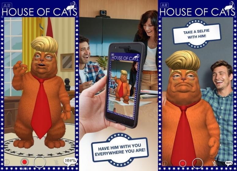 Джордж Такеи высмеивает Дональда Трампа с помощью AR приложения House of Cats