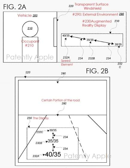 Apple патентует AR технологию для лобового стекла