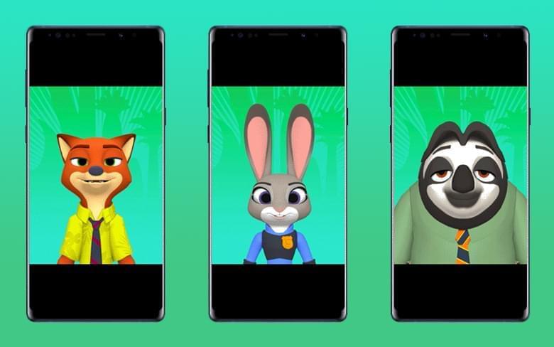 Персонажи Зверополиса появятся на Samsung Galaxy S9 в качестве AR Emoji