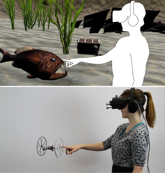 Летающие дроны способны симулировать гаптические ощущения в VR