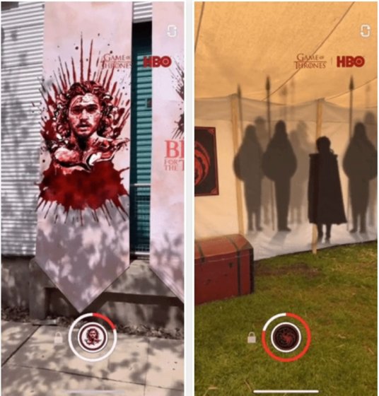 Snapchat демонстрирует на SXSW эксклюзивный AR контент по «Игре престолов»