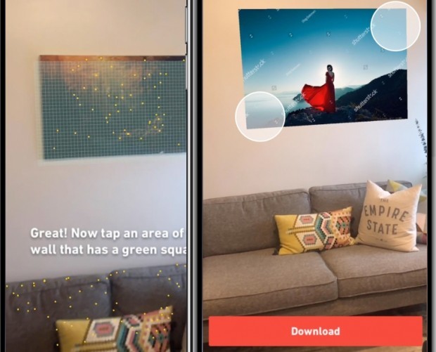 Shutterstock дает возможность ознакомиться с AR версией изображения перед покупкой