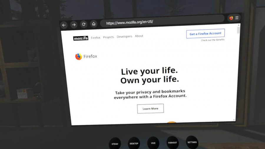 Партнерство Valve и Mozilla: Firefox Reality появится в SteamVR