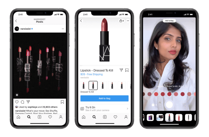 В Instagram теперь можно опробовать товар перед покупкой с помощью AR