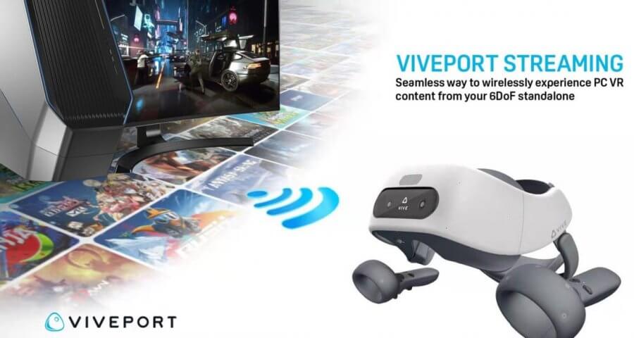 HTC объявила о запуске бета-версии беспроводной системы потоковой передачи данных Viveport Streaming