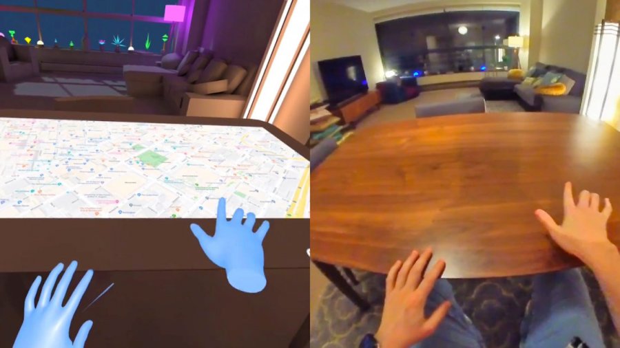 Квартира со смешанной реальностью при помощи Oculus Quest