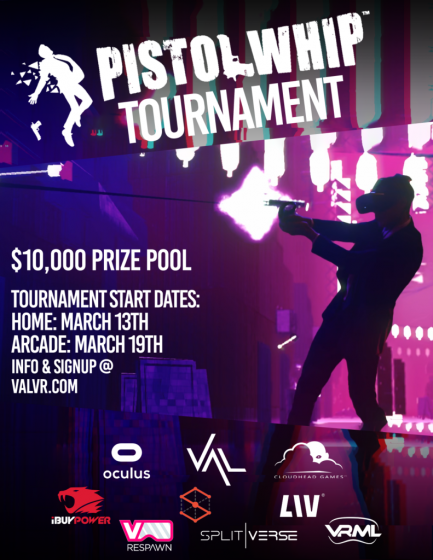 Турнир по VR-игре Pistol Whip с призовым фондом в 10 000$