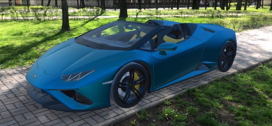 Новая модель Lamborghini Huracan в дополненной реальности