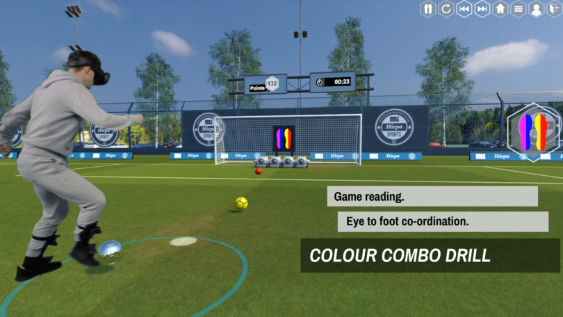 Обучение футболистов при помощи виртуальной реальности