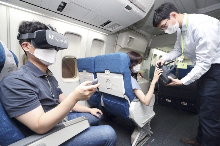 Южнокорейский лоукостер запустит систему VR-развлечений во время полетов
