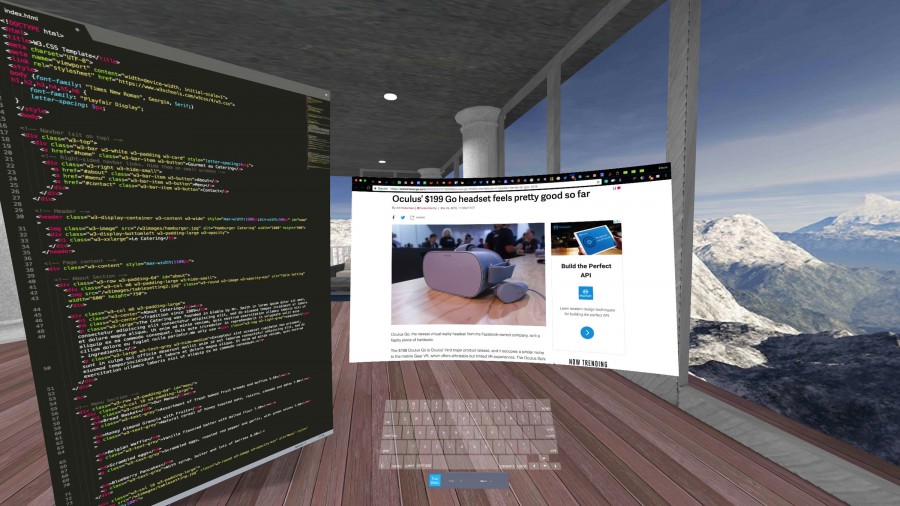 Приложение Immersed предлагает высокую скорость печати в VR