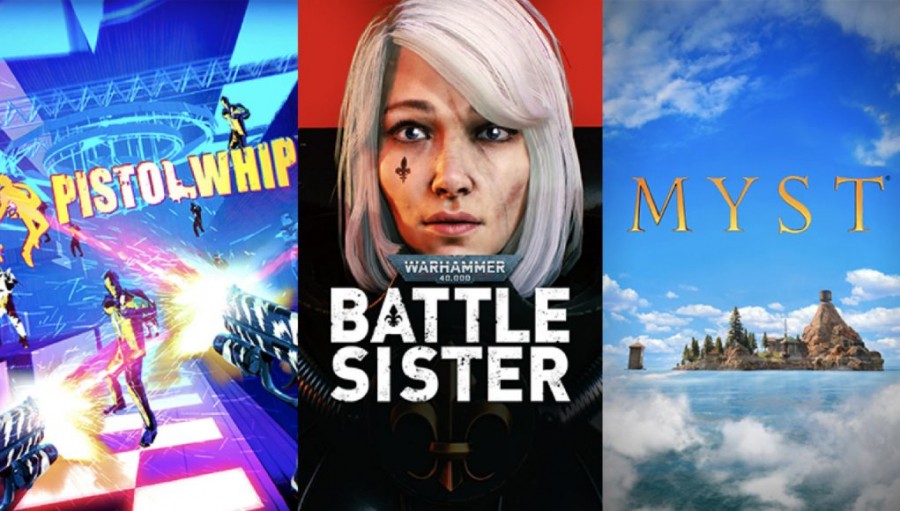 Большие VR-релизы в следующем месяце: Myst, Warhammer 40,000: Battle Sister и Pistol Whip: 2089