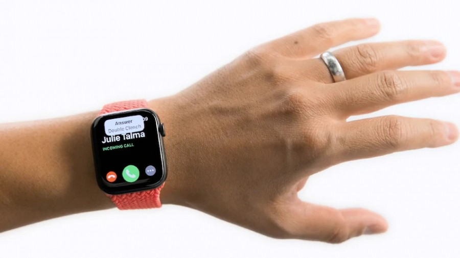 Управление Apple Watch при помощи жестов рук