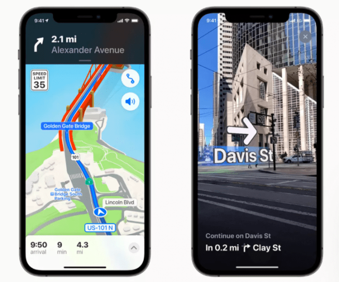 Обновление AR-навигации в Apple Maps