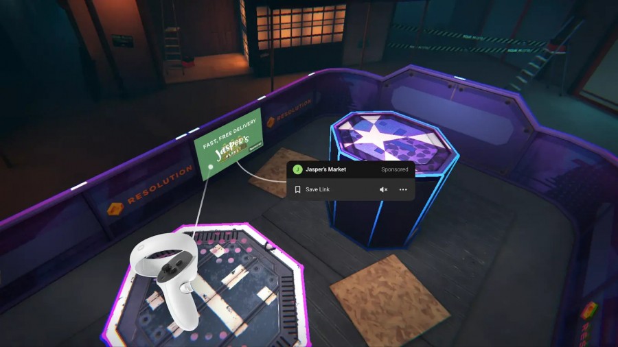 Facebook тестирует рекламу в виртуальной реальности в играх