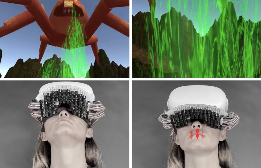 Ультразвуковой прибор позволяет имитировать поцелуй, курение и другие прикосновения ко рту в VR