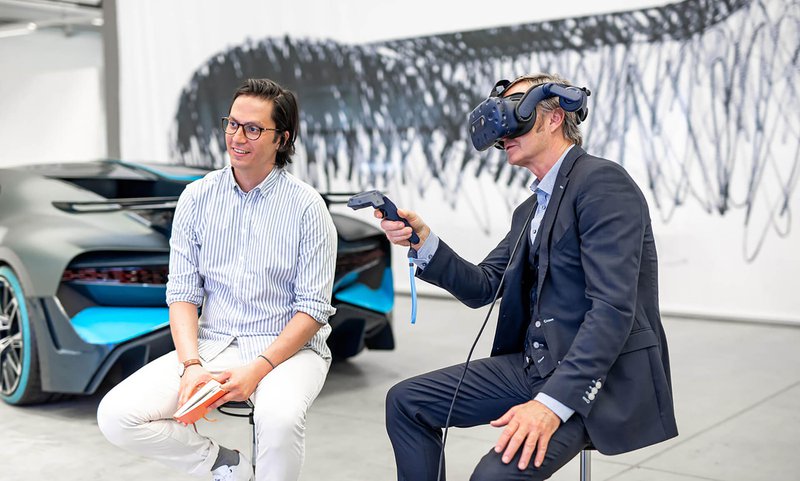 Дизайн нового Bugatti W16 Mistral создан при помощи виртуальной реальности