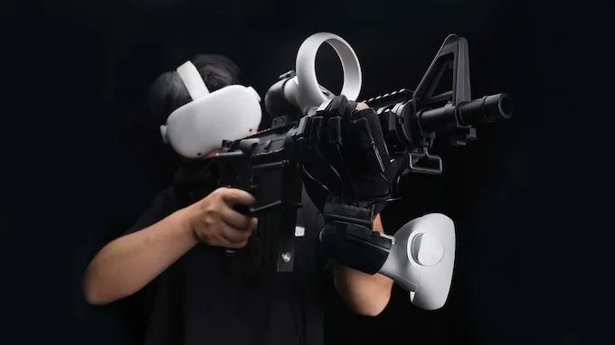 Реалистичная VR-винтовка HIG-M4 Simulation VR Gunstock