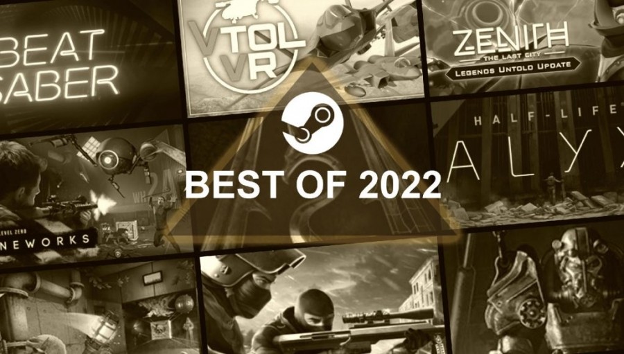 Valve опубликовала рейтинг самых продаваемых VR-игр в Steam за 2022 год