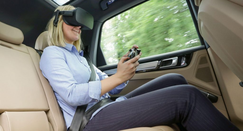 Porsche хочет бороться с тошнотой при помощи развлекательной VR системы