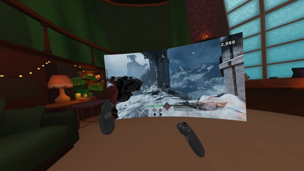 Приложение GameVRoom позволит играть в 2D-игры из Steam внутри VR