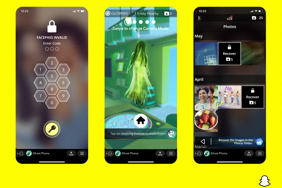 Новая AR-игра от Snapchat позволит вам охотиться на призраков
