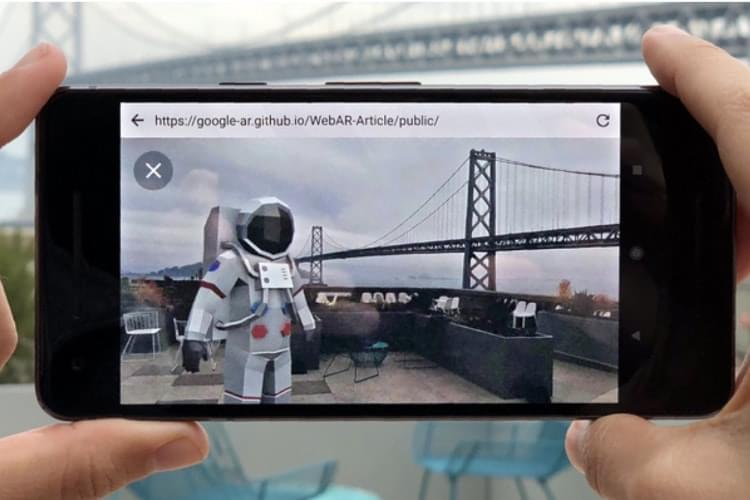 Google делает возможным воспроизведение AR контента для ARCore в веб-браузере