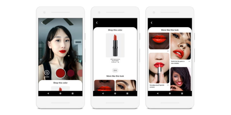 Новая AR-функция в Pinterest позволяет вам «примерить» макияж