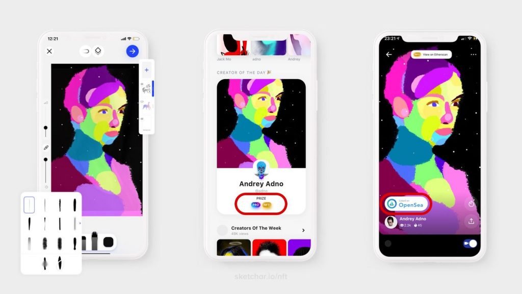 AR-приложение SketchAR позволяет продавать цифровые произведения искусства при помощи NFT