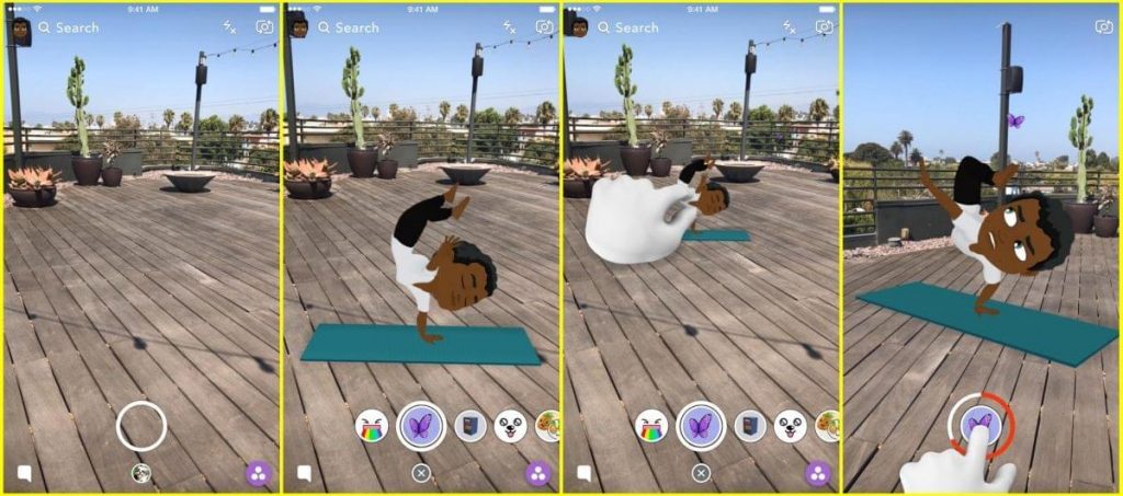 Snapchat добавила 3D аватары