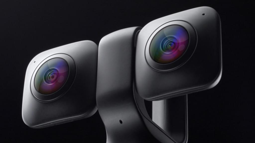 Двойная камера Vuze XR позволяет легко переключаться между 360° и VR180