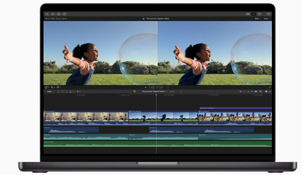 Final Cut Pro от Apple для Mac теперь поддерживает редактирование пространственного видео