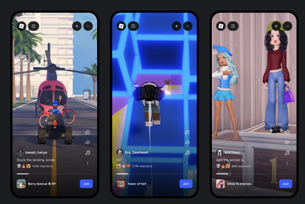 Roblox запускает TikTok-подобную видеоленту и расширяет возможности для разработчиков