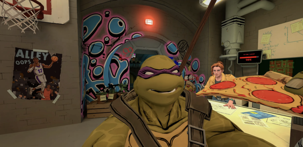 VR-игра Teenage Mutant Ninja Turtles: Empire City: кооператив до четырёх игроков