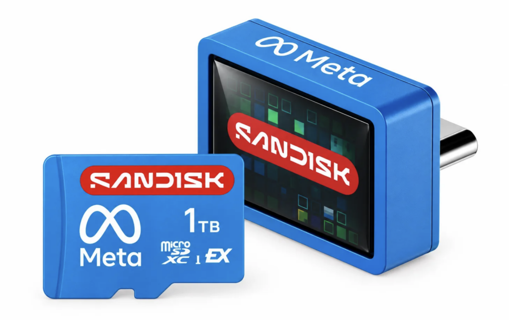 Sandisk выпустит официальные карты памяти «Made for Meta» для VR-очков Meta*